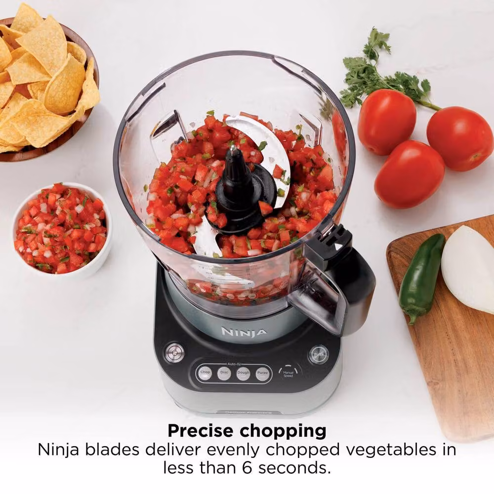 Ninja PrecisionPro 2.1L Food Processor in Grey and Black with Pulse Function and Dishwasher Safe Parts – 4
