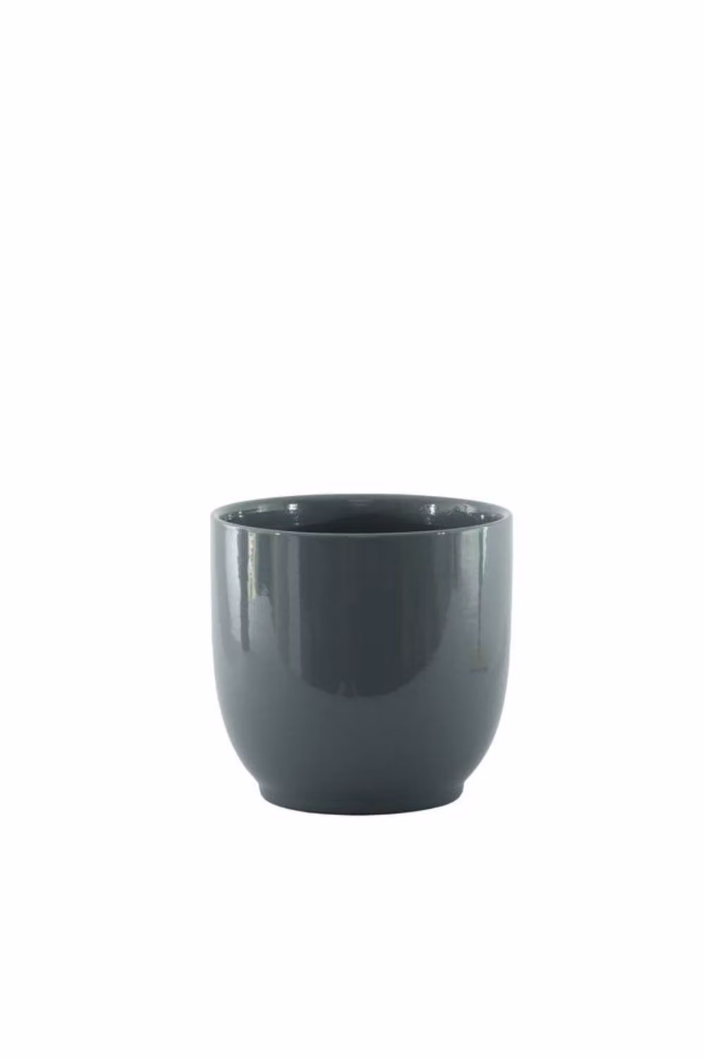 KDMD Hortus Cairo Glossy Grey Ceramic Square Tabletop Pots, 2 Pack – 2