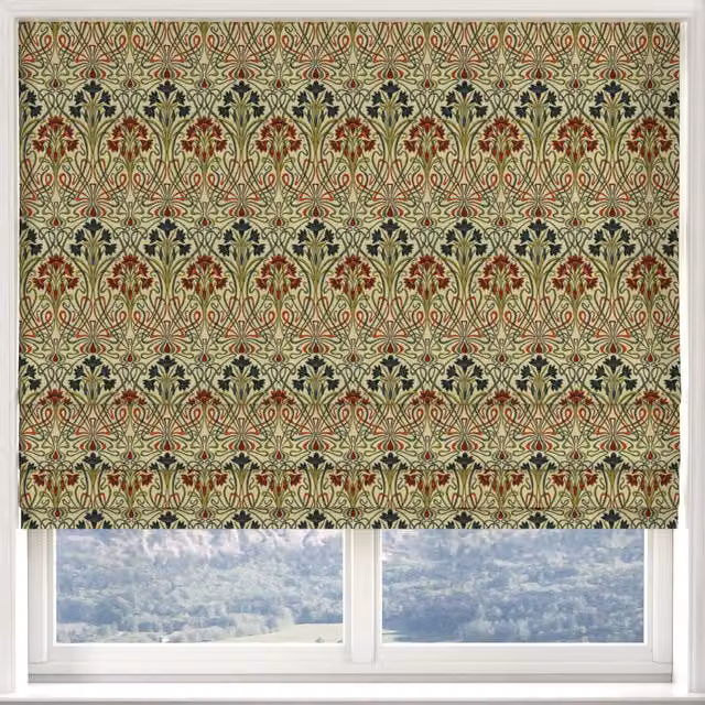 Terrys Tiffany Printed Made to Measure Blackout Roman Blind in Multicolour Floral Design