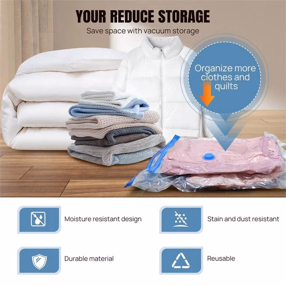 SPETLEK 12 Pack Vacuum Space Storage Bags in Clear Transparent – 3