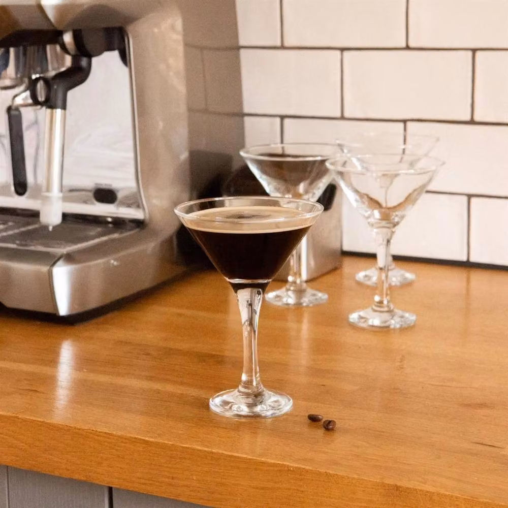 Havendro Clear Glass Espresso Martini and Champagne Cocktail Coupe Glasses – 3