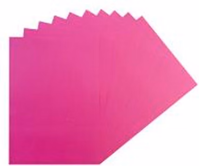 Janrax Pack of 100 Pink A5 Matte Construction Paper Sheets, 75gsm