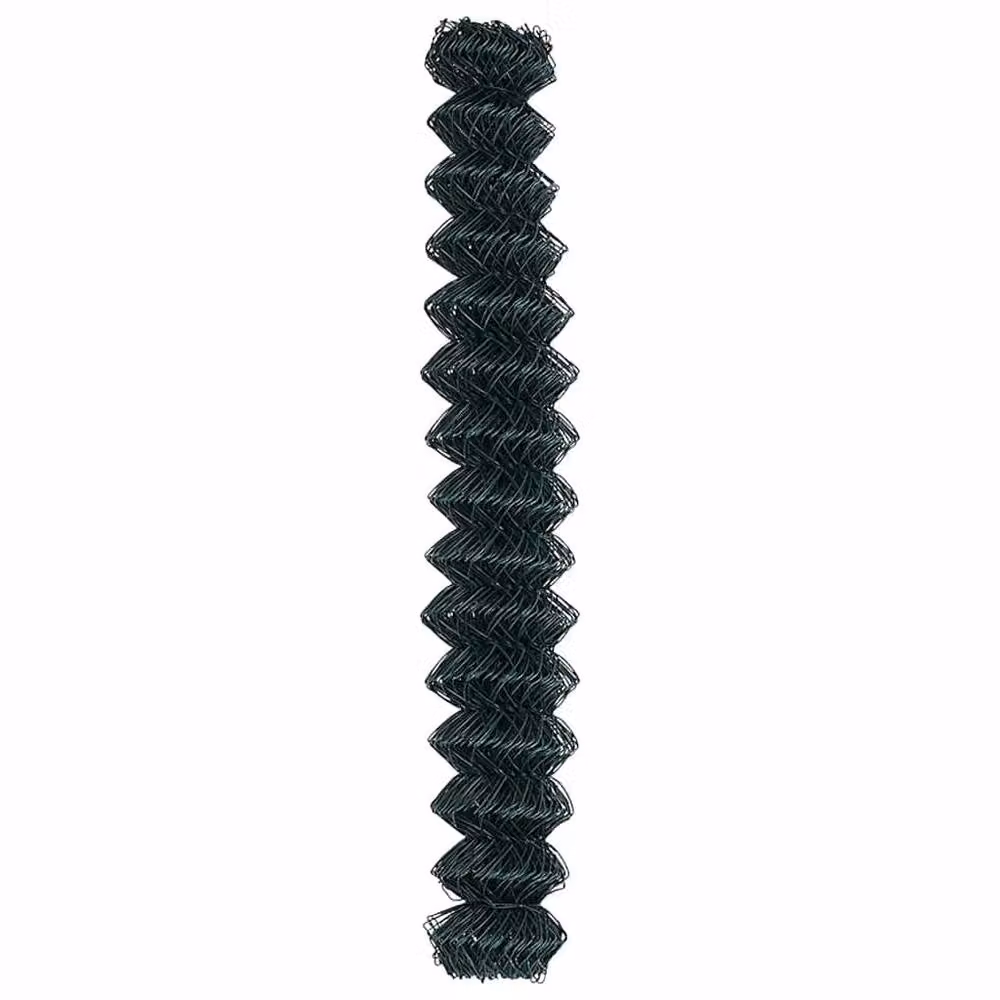 Berkfield Home Green PVC Coated Galvanised Steel Round Chain Link Fence, H: 1.6 m x W: 10 m – 4