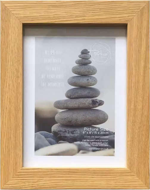 The Port. Co Gallery Somerset Wood Effect Single Wall Picture Frame, Brown, A4