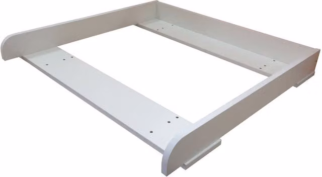 AT Changing Board Attachment for IKEA Malm Chest of Drawers in White MDF