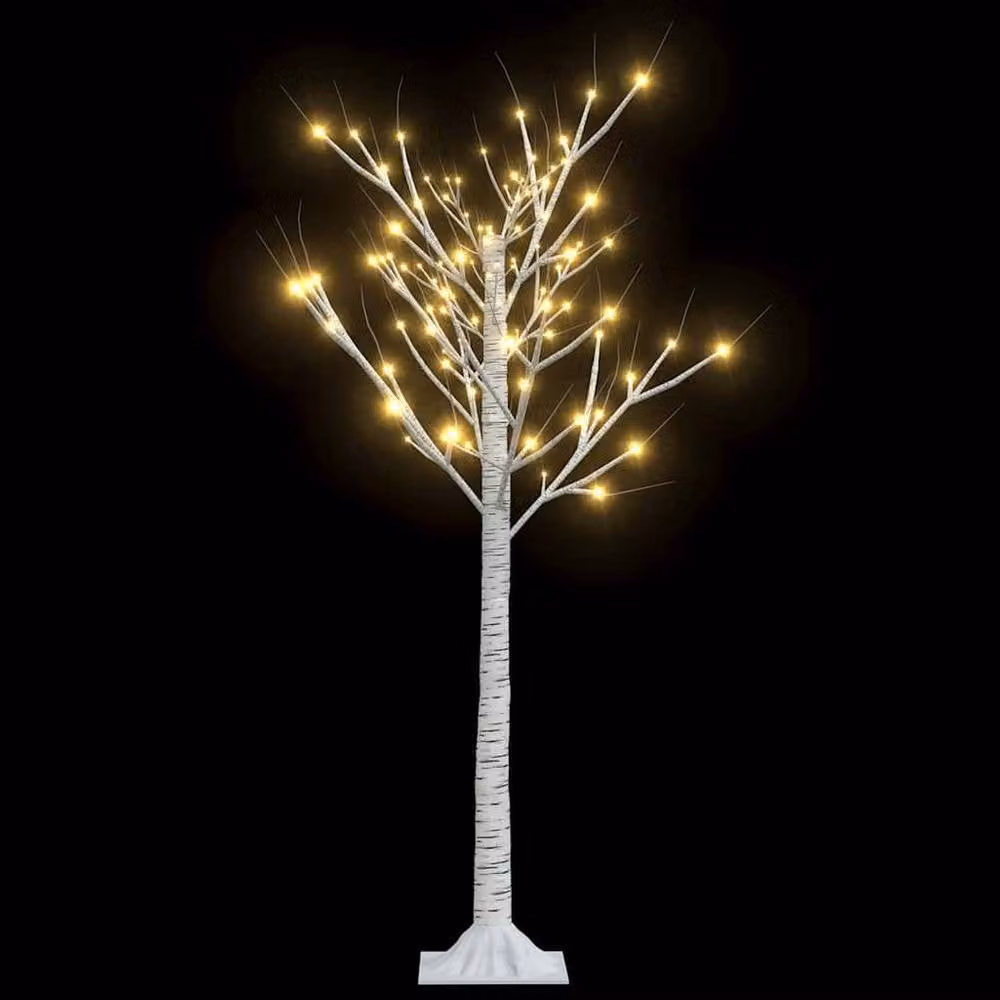 Berkfield Home Beautiful Christmas Tree with 128 Warm White Willow LEDs, 1.2 m, White – 3