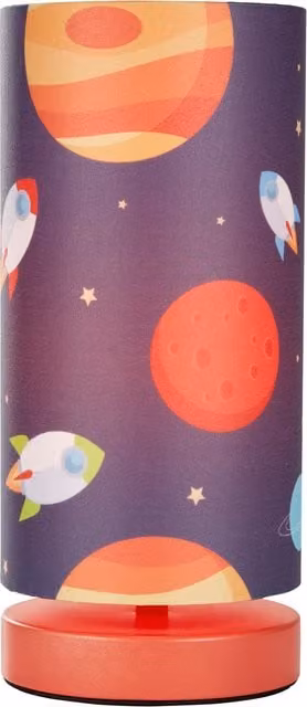 Litecraft Glow Children's Outer Space Table Lamp, Multi Coloured and Blue