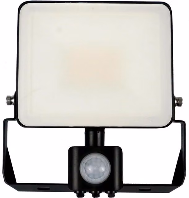 Paul Russells 50W White LED Floodlight with PIR Motion Sensor, 6000lm, 6500K Cool White, IP65 Waterproof