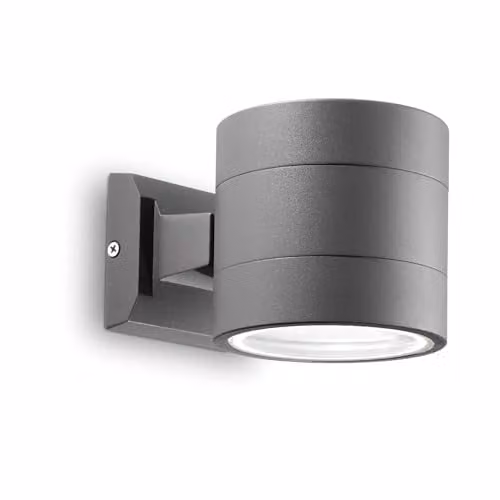 Ideal Lux SNIF AP1 BIG Outdoor Wall Light, Anthracite Grey, G9 Halogen 40 W, H 15.5 x W 11.0 x D 15.5 cm