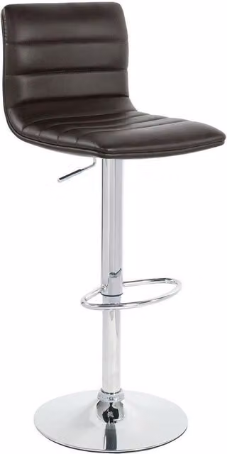 netfurniture Vista Height Adjustable Breakfast Bar Stool in Brown