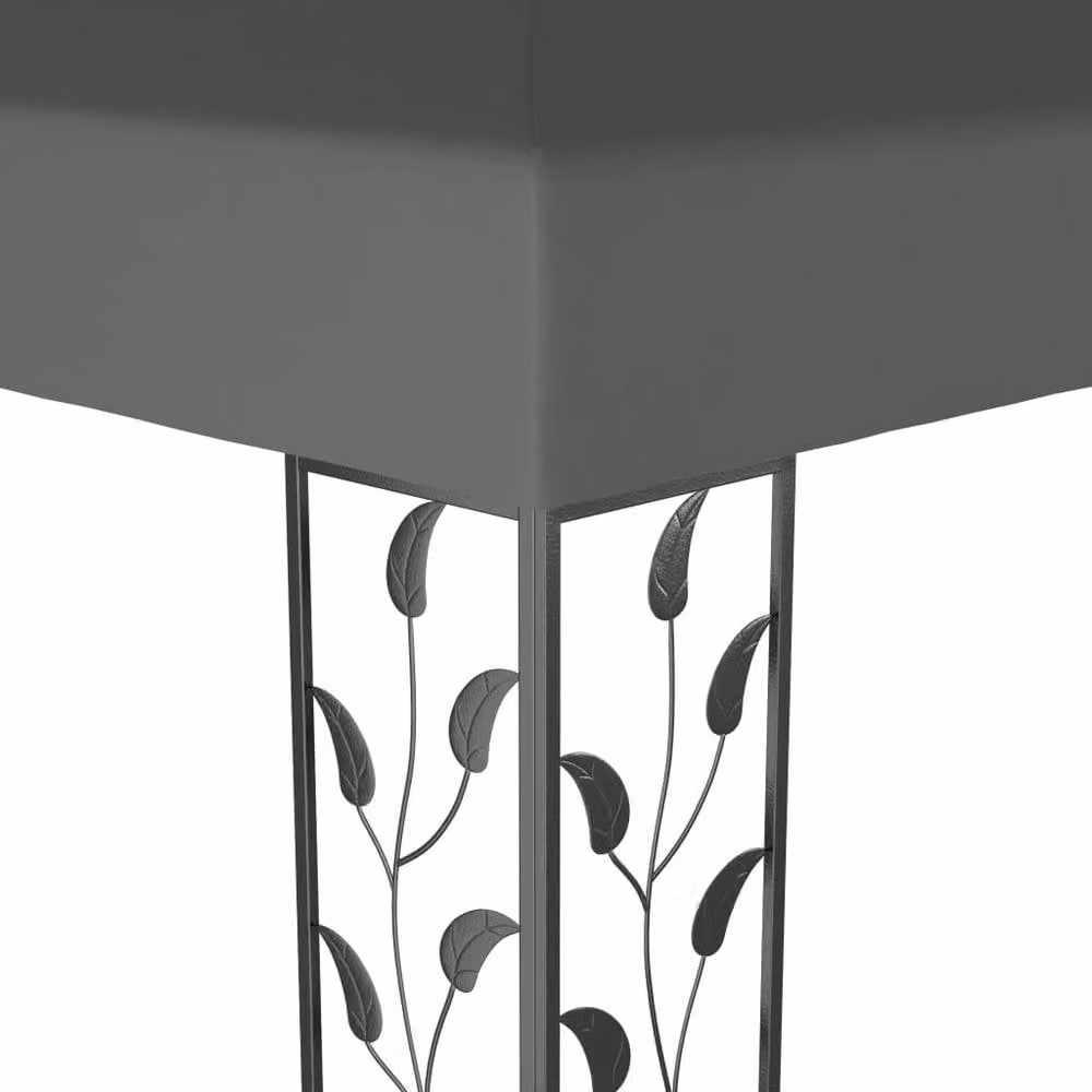 Berkfield Home Anthracite and Black Hip Gazebo W: 300 cm, D: 300 cm, H: 270 cm – 3