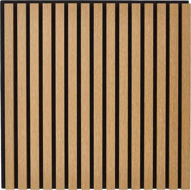 Livingandhome Brown Wood Look MDF Wall Panel (4 Pack)