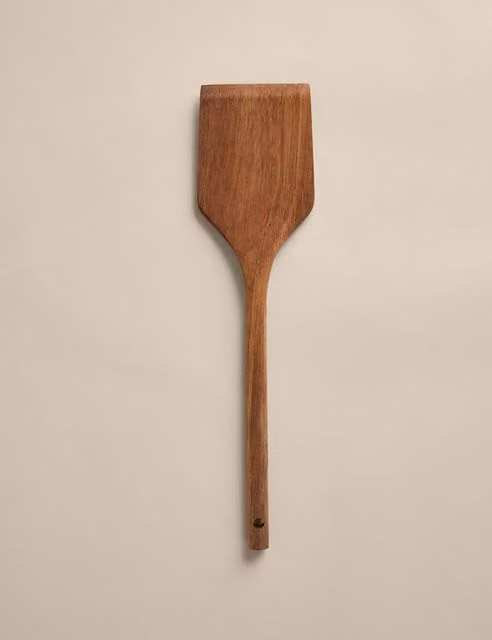 M&S Wooden Spatula in Brown and Beige