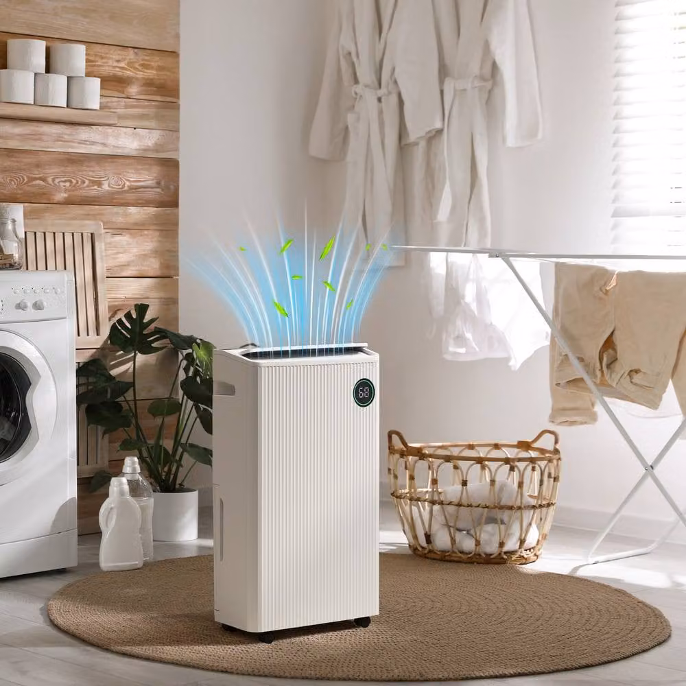 Rolipo 16L/Day Dehumidifier and Air Purifier with UVC, Ioniser, Sleep Mode and 24H Timer, White – 2