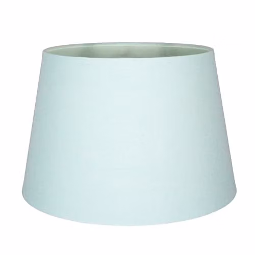 Happy Homewares Classic Cylinder Fabric Drum Lampshade in Blue and White