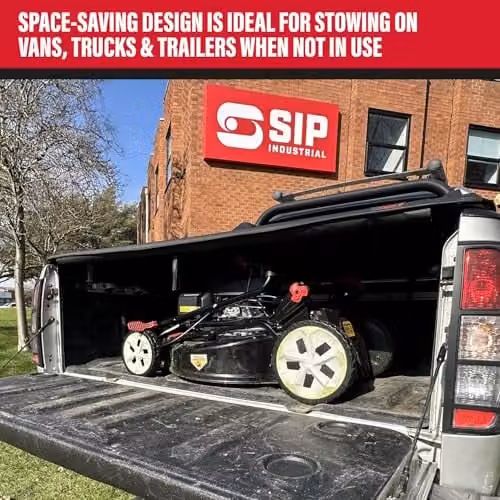 SIP Self-Propelled Petrol Lawnmower with Honda Engine, 56cm Cutting Width, 60L Collector and Mulching Kit, Black – 4