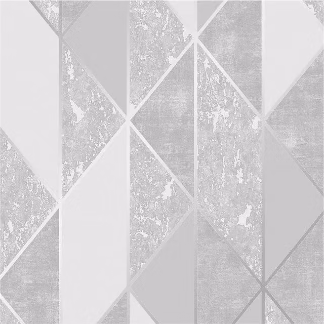 Superfresco Silver Milan Geometric Abstract Wallpaper, Width: 52 cm – 1
