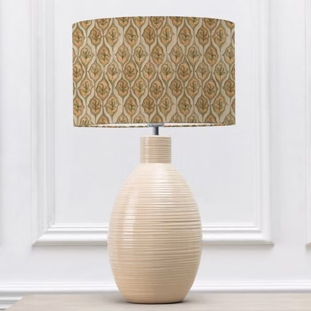 Voyage Maison Epona Ceramic Table Lamp with Zephyr Eva Fabric Lampshade in Beige
