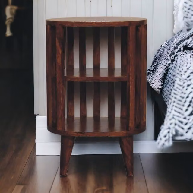 Artisan Furniture Mango Wood Bedside Table in Brown