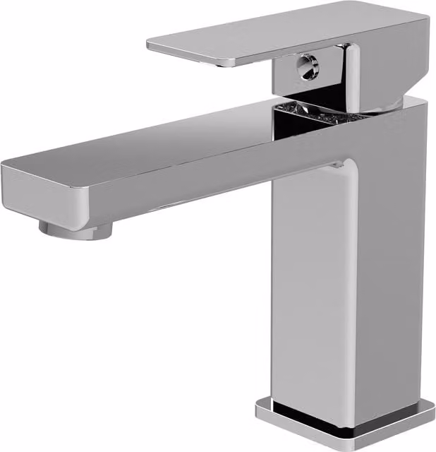Balterley Square Mono Basin Mixer Tap with Pop-Up Waste, Chrome/Silver – 1
