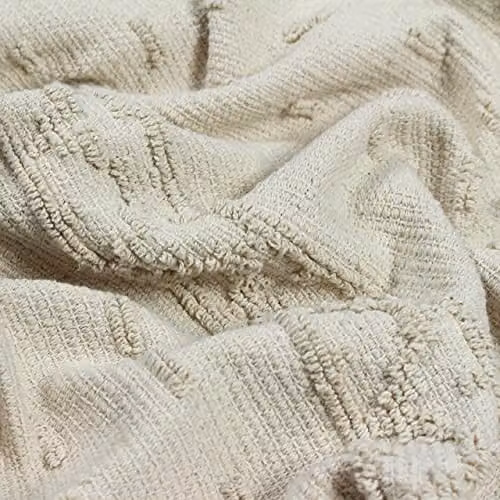 Riva Home Boho Geometric Woven Cotton Throw with Fringes, Multicolour/Beige, W/D/H: 130 x 180 cm – 3