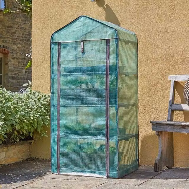 Garden Mile Classic 4 Tier Greenhouse Cover in Green