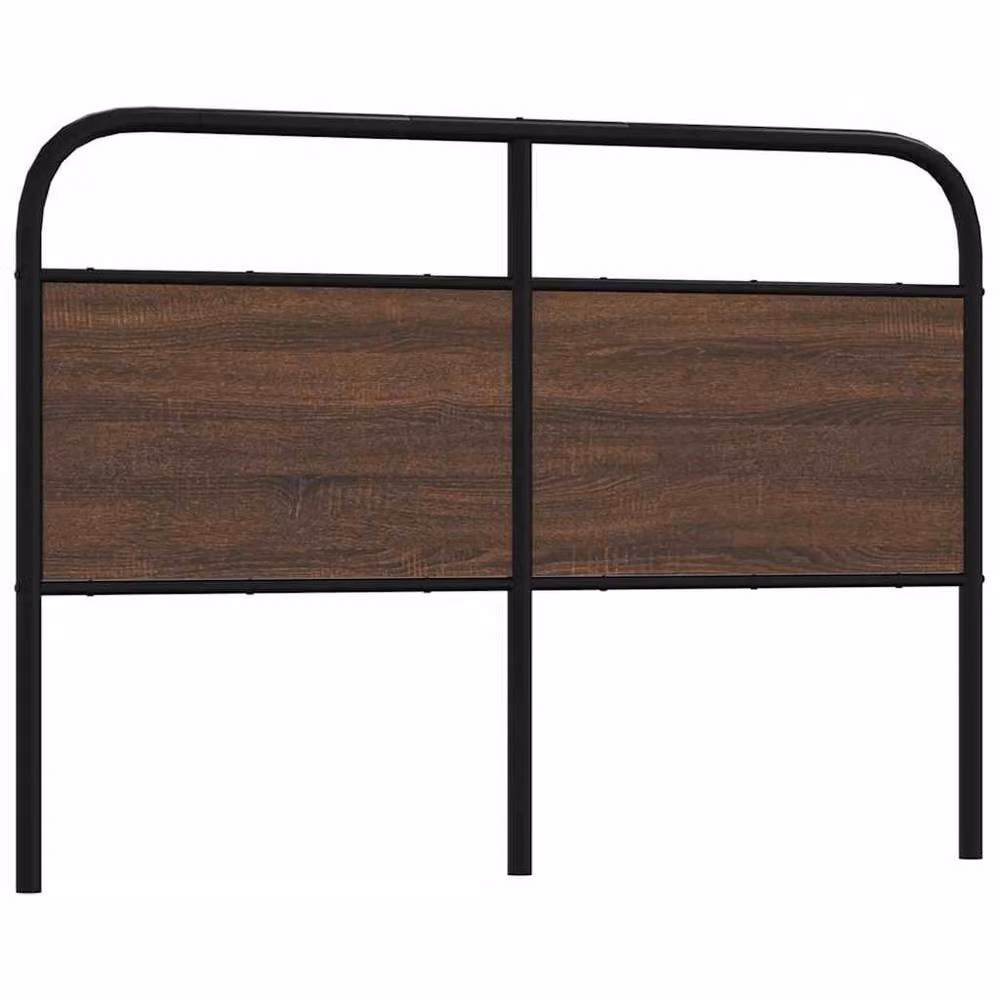 Berkfield Home Industrial Headboard in Brown Oak, W: 142 cm, H: 100 cm – 2