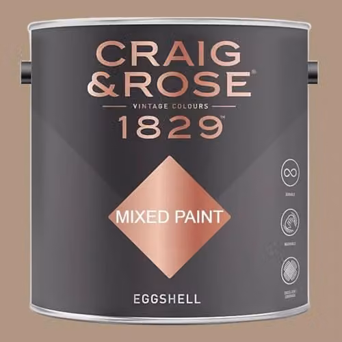Craig & Rose 1829 Paint Stop Eggshell Paint in Kashmir Beige, 2.5 l