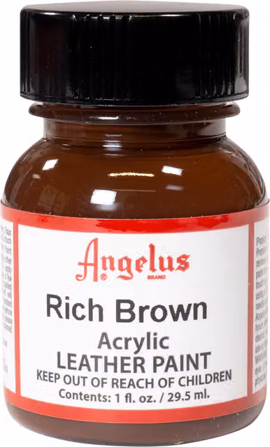 Angelus Acrylic Leather Paint in Brown, 29.57 ml