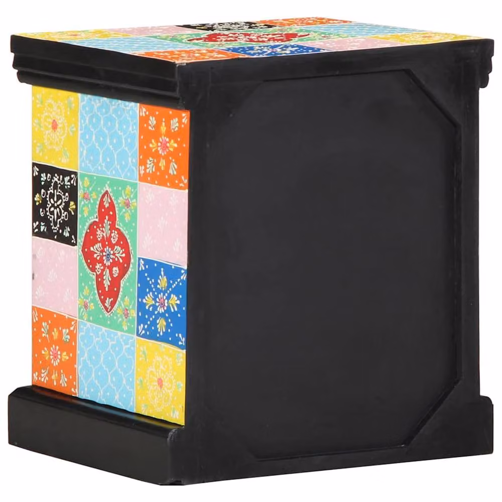 Berkfield Home Traditional Floral Bedside Cabinets, 2 Pieces, Multicolour, W/D/H: 40 x 35 x 45 cm – 3