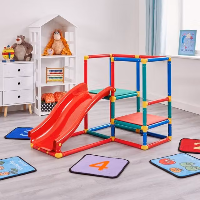 Liberty House Toys 10 in 1 Childrens Play Gym in Multicolour and Red