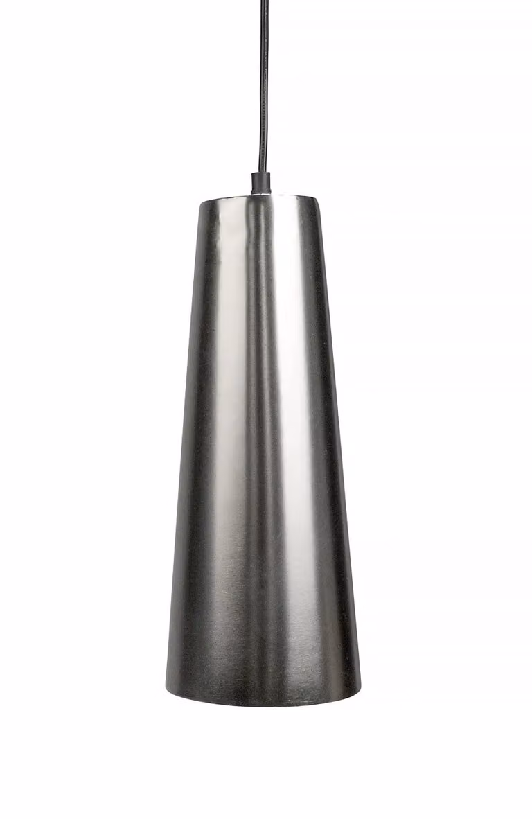 Dome Deco Silver Aluminium Pendant Light