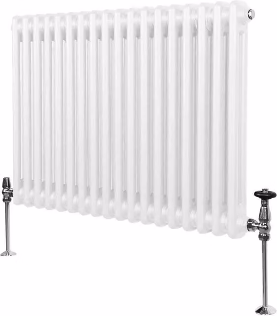 Monstershop Traditional 2 Column Steel Radiator in White, H 83.2 cm x W 60 cm x D 7 cm – 1