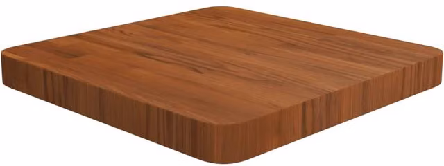 Berkfield Home Square Table Top in Dark Brown, Treated Solid Oak Wood, W/D/H: 40 x 40 x 4 cm