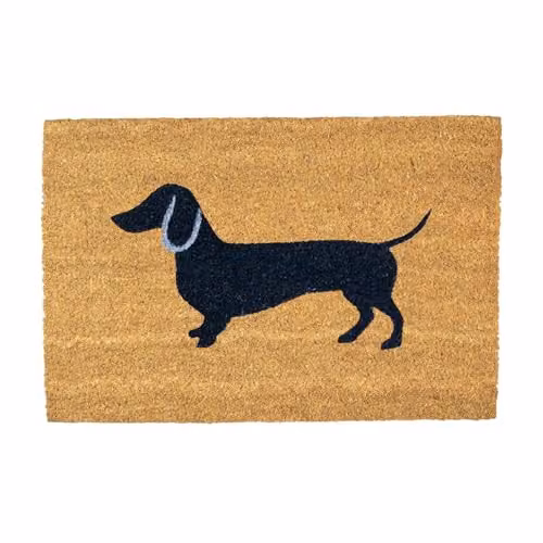 Nicola Spring Coir Animal Graphic Door Mat, Brown and Multicolour, W: 60 cm, D: 40 cm – 1