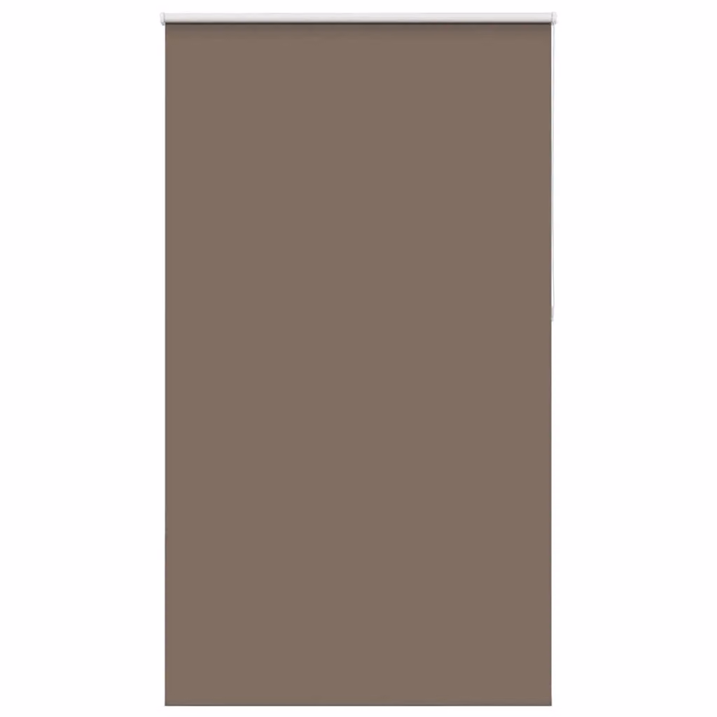 Berkfield Home Blackout Roller Blind in Brown Coffee Polyester, W: 140 cm, H: 230 cm – 2