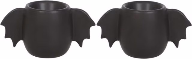 KDMK Bat Wing Egg Cup Set in Black