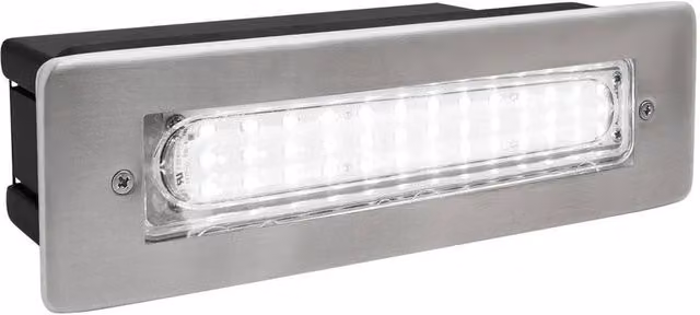 SPETLEK IP65 Recessed LED Outdoor Step and Wall Light in White