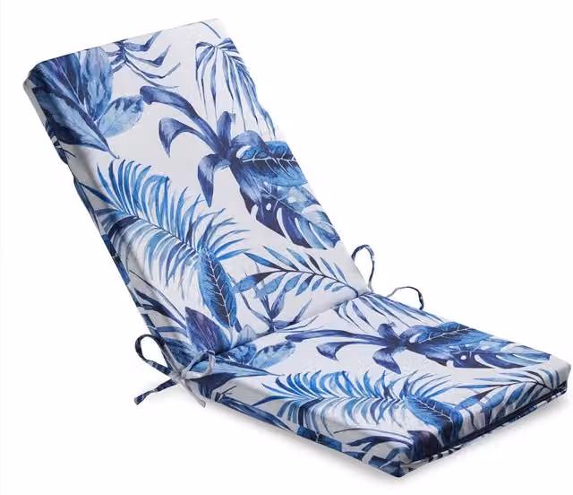 Livinluxury Water Repellent Full Chair Seat and Back Pad in Petrol and Multicolour with Removable Washable Polyester Cover