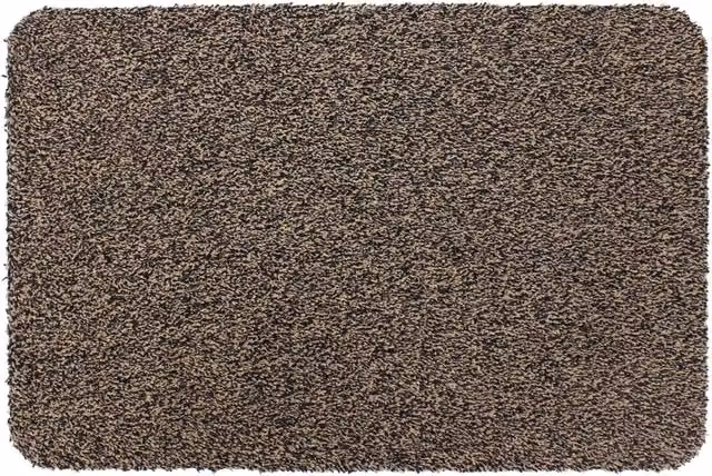 JVL Tanami Barrier Mat, Brown, Rectangular, Dirt Repellent and Washable
