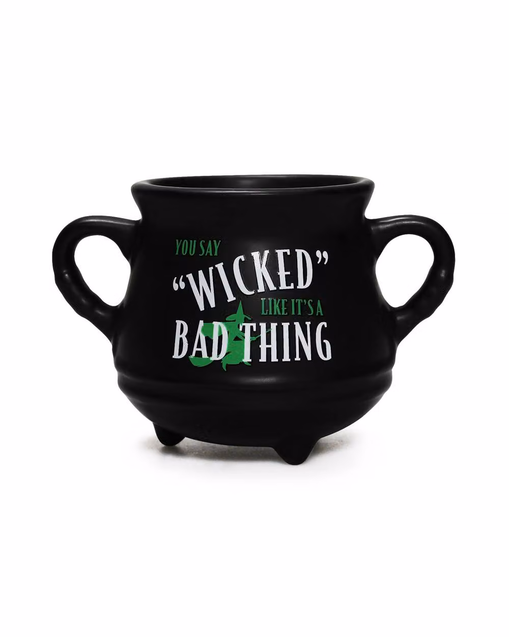 Half Moon Bay Wizard of Oz Wicked Cauldron Mug, Black Ceramic, 325ml – 2