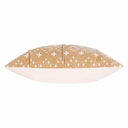 Riva Home Square Cotton Cushion in Yellow, W/D/H: 50 x 50 x 50 cm – 2