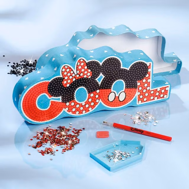 Totum Disney Micky and Friends Diamond Painting Treasure Box in Blue and Red