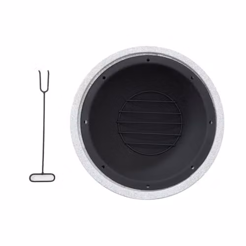 Lifestyle Appliances Adena Mgo Round Firepit BBQ Grill in Black and Grey – 2