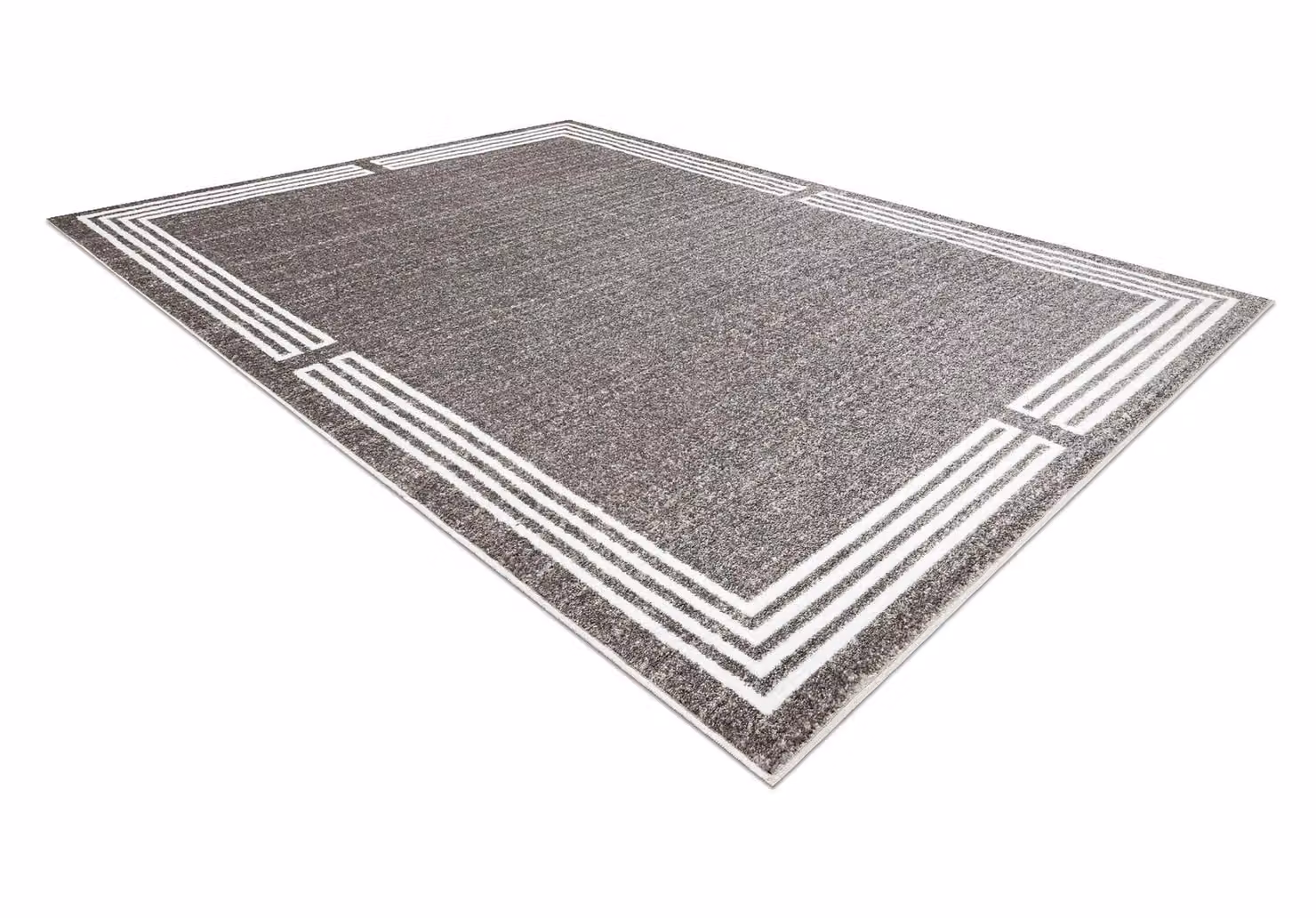 RugsX Mateo Modern Grey Rectangular Rug with High-Low Effect, W: 120 cm, D: 170 cm – 3