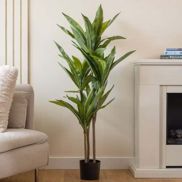 Scottish Everlastings Ltd 120 cm Real Touch Draceana Tree in Green – 1