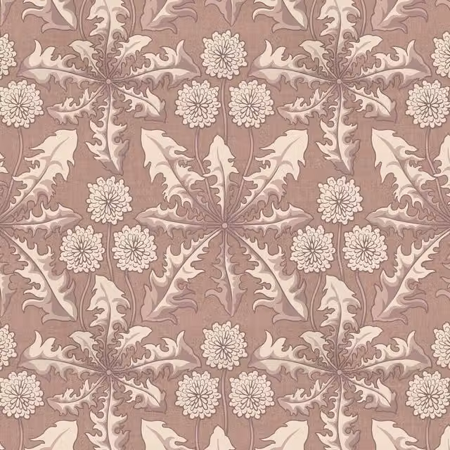 House of Hackney Taraxa Cosmos Floral Art Nouveau Wallpaper, Multicolour and Beige