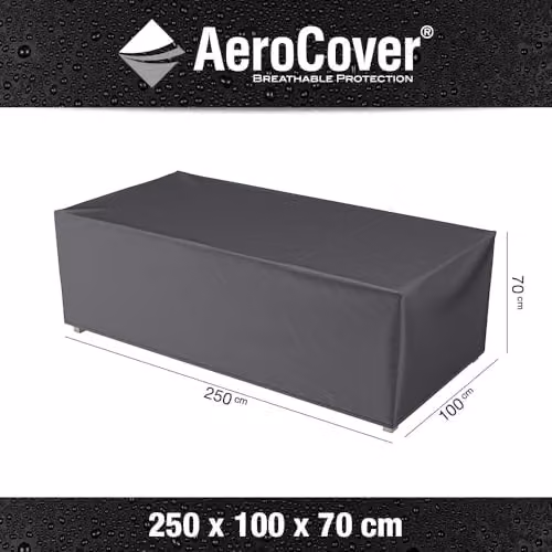 Ruma AeroCover Waterproof Polyester Outdoor Bench Cover in Anthracite Grey, W250 x D100 x H70 cm – 2