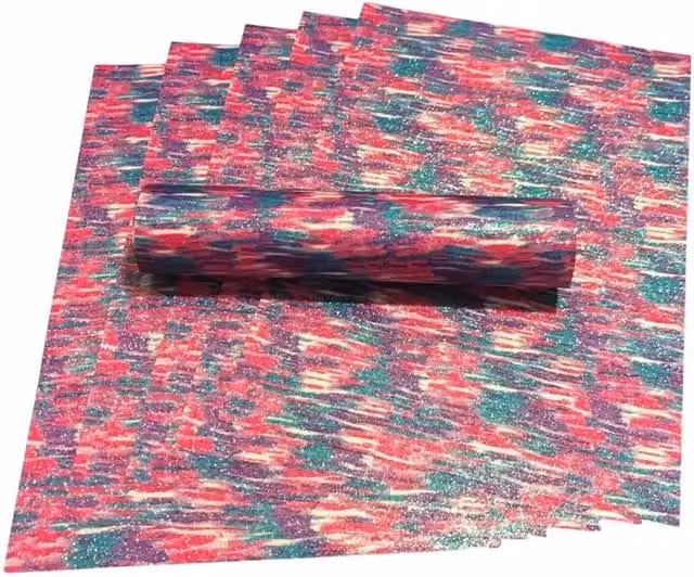 Syntego 10 Sheets of A4 Multi Colour Decorative Soft Touch Glitter Construction Paper