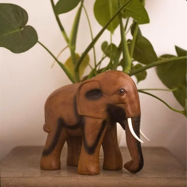 Marco Paul African Elephant Ornament in Brown
